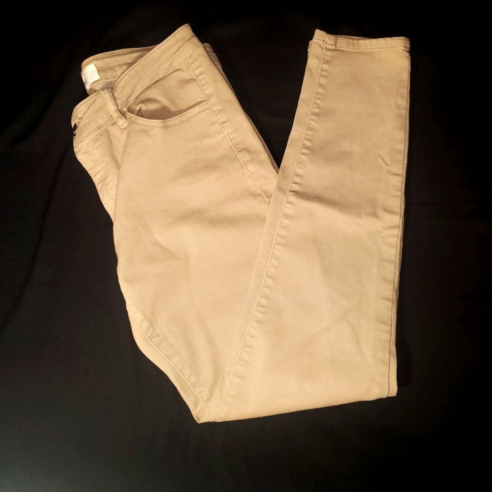 Kakhi skinny jeans